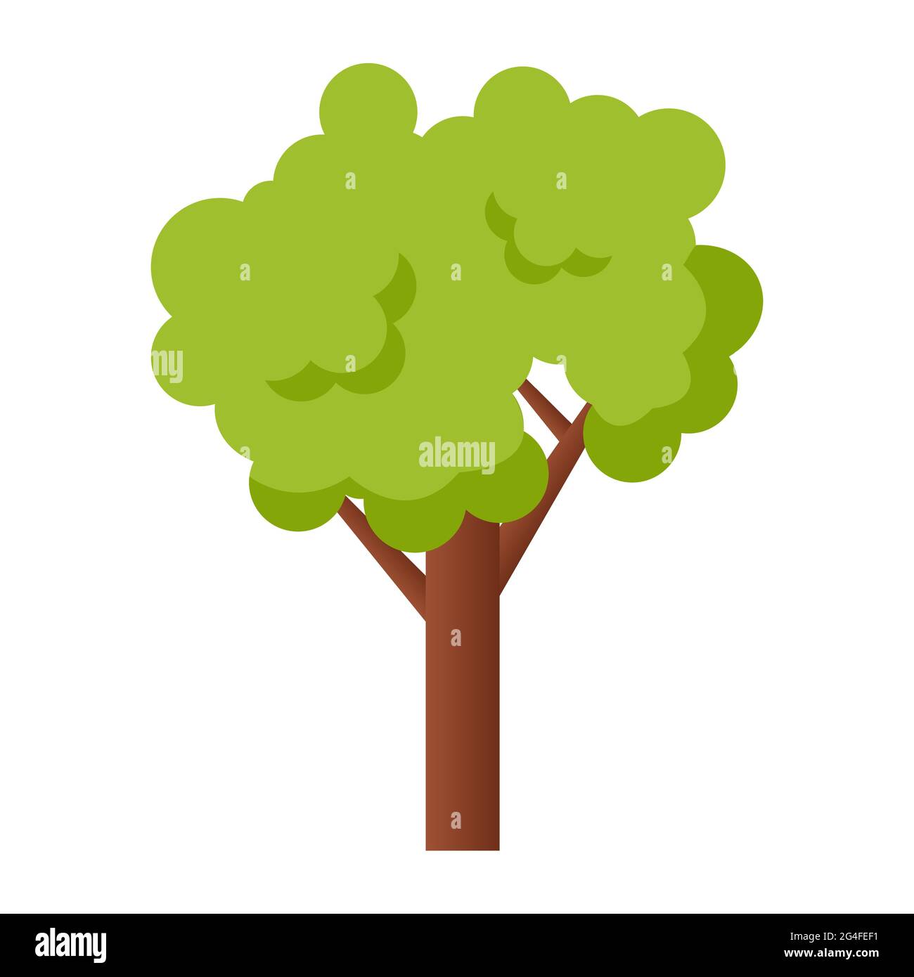 Isolated tree. Flat vector illustration Stock Vector Image & Art - Alamy