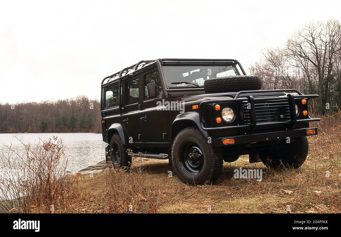 Land Rover Defender 110 3.9 V8 Station Wagon. NAV 1993 Stock Photo - Alamy