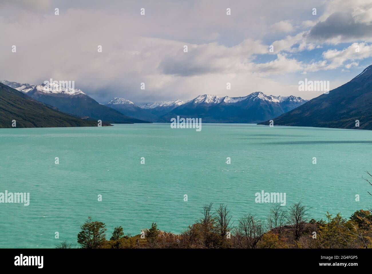 Lago Argentino lake in Patagonia, Argentina Stock Photo