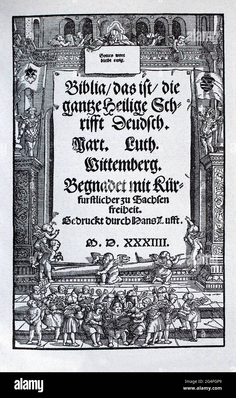 Luthers Bible High Resolution Stock Photography And Images Alamy