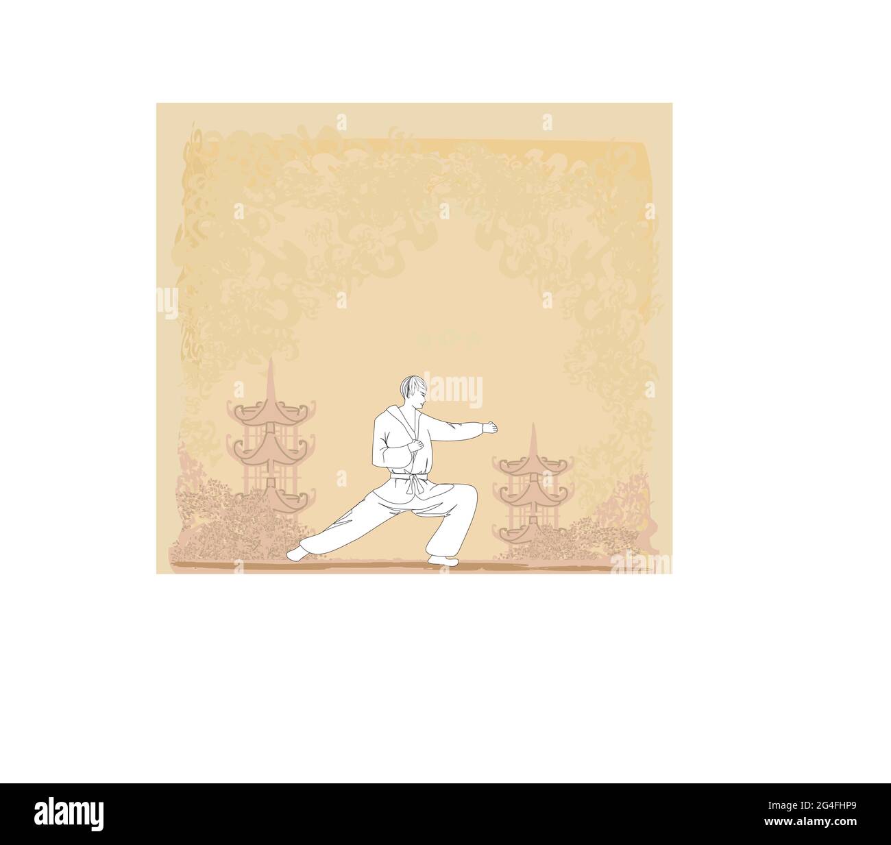 Karate kumite Stock Vector Images - Alamy