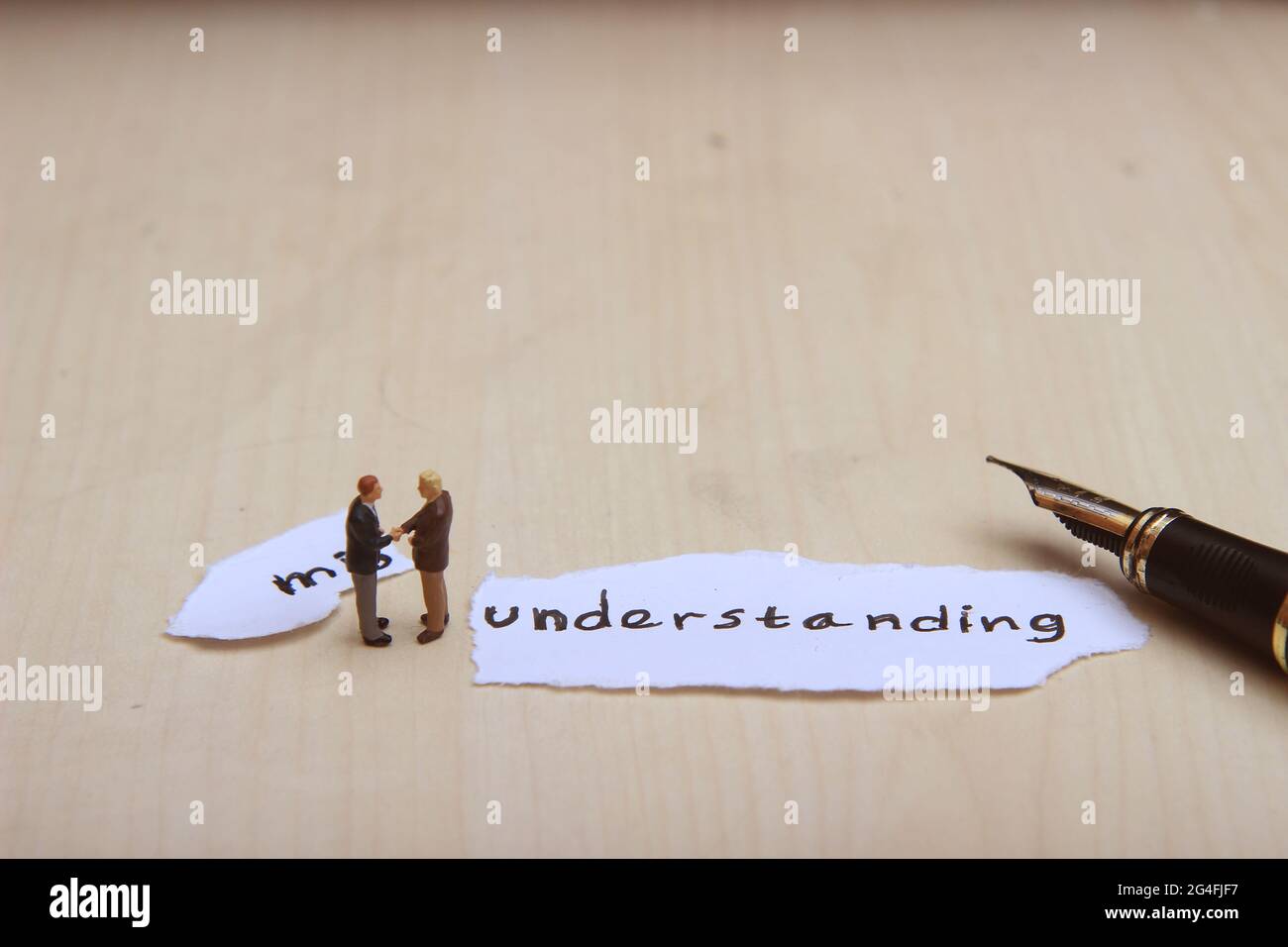 Photo, Ilustration for Change Misunderstanding into understanding ...