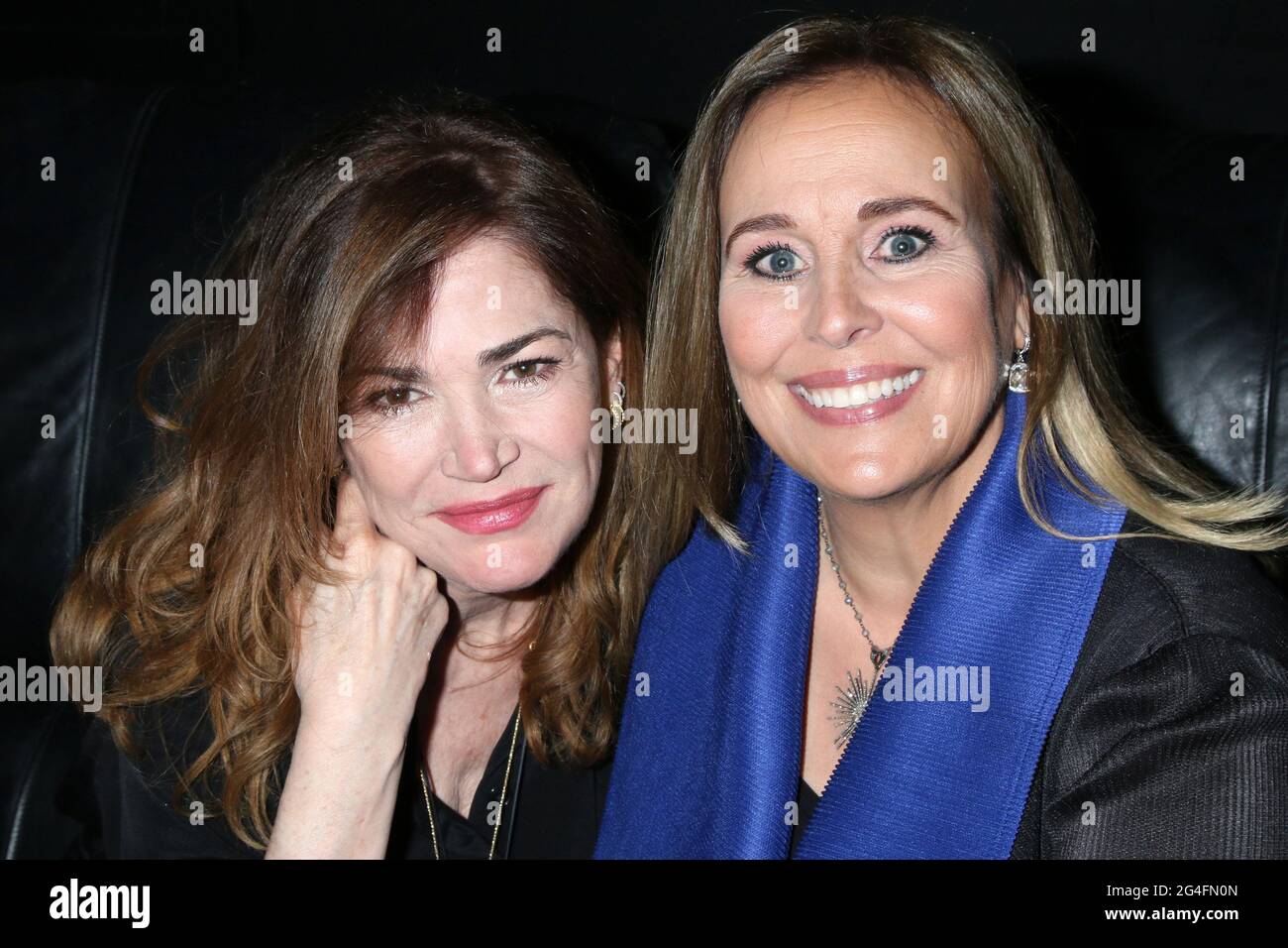 LOS ANGELES - JUN 13:  Kim Delaney and Genie Francis at the 48th Daytime Emmy Awards Press Line - June 13 at the ATI Studios on June 13, 2021 in Burbank, CA Stock Photo