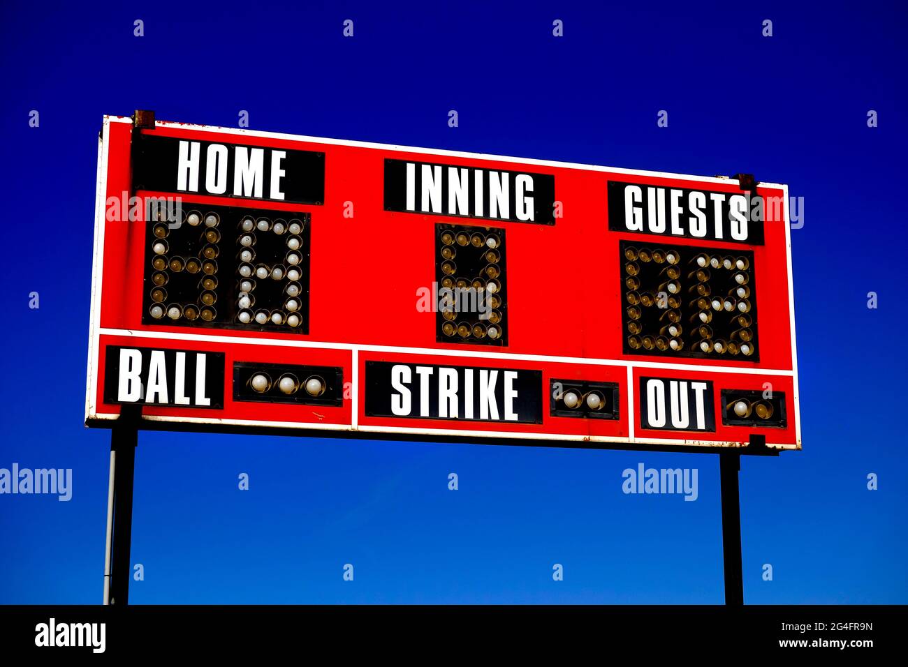 Baseball score board hi-res stock photography and images - Alamy