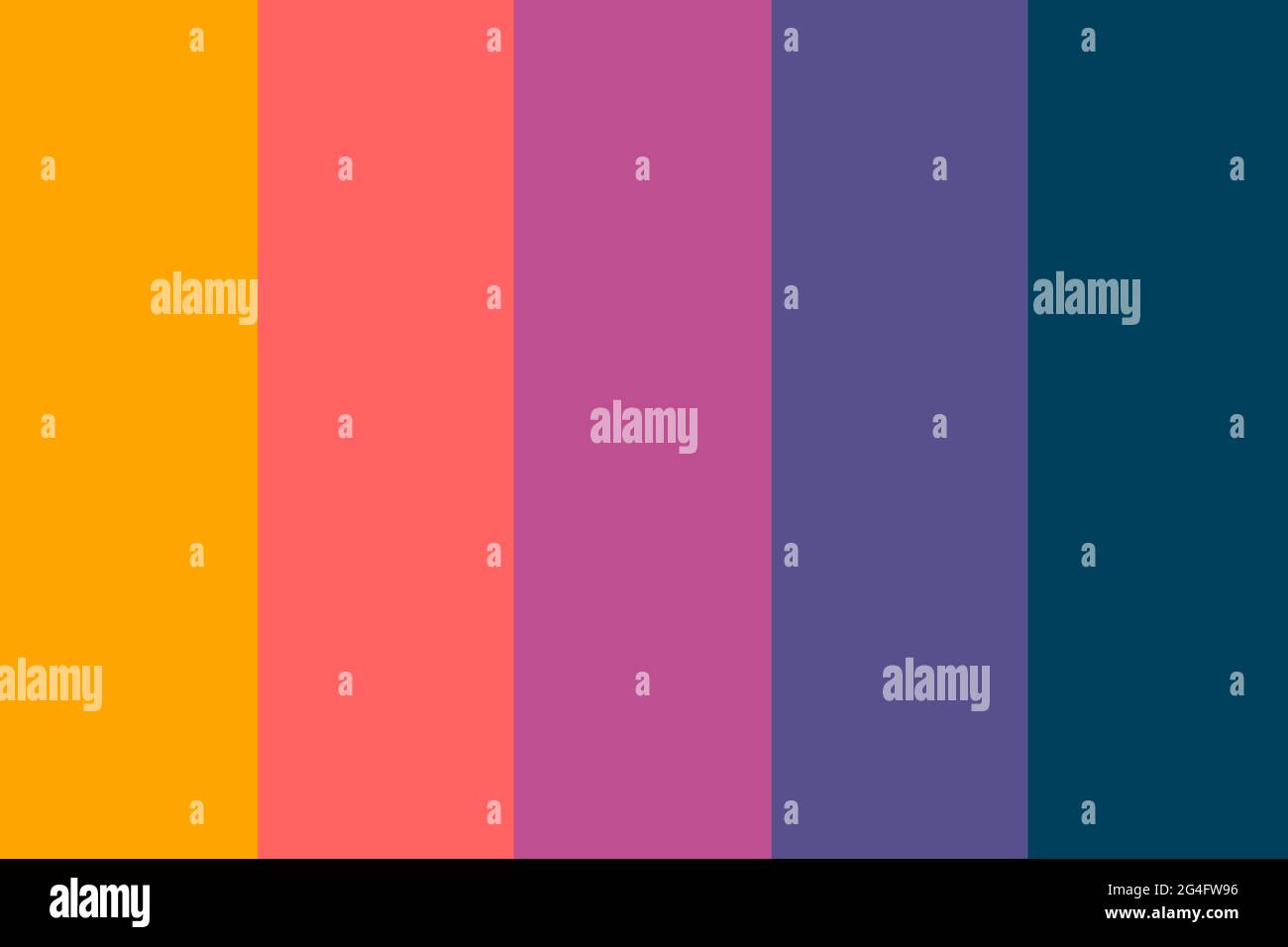 2D illustration of a warm color palette with vibrant streaks going from  bright yellow to dark blue Stock Photo - Alamy