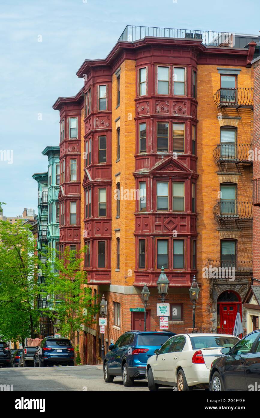 Historic Buildings at 37 Revere Street at Anderson Street on Beacon