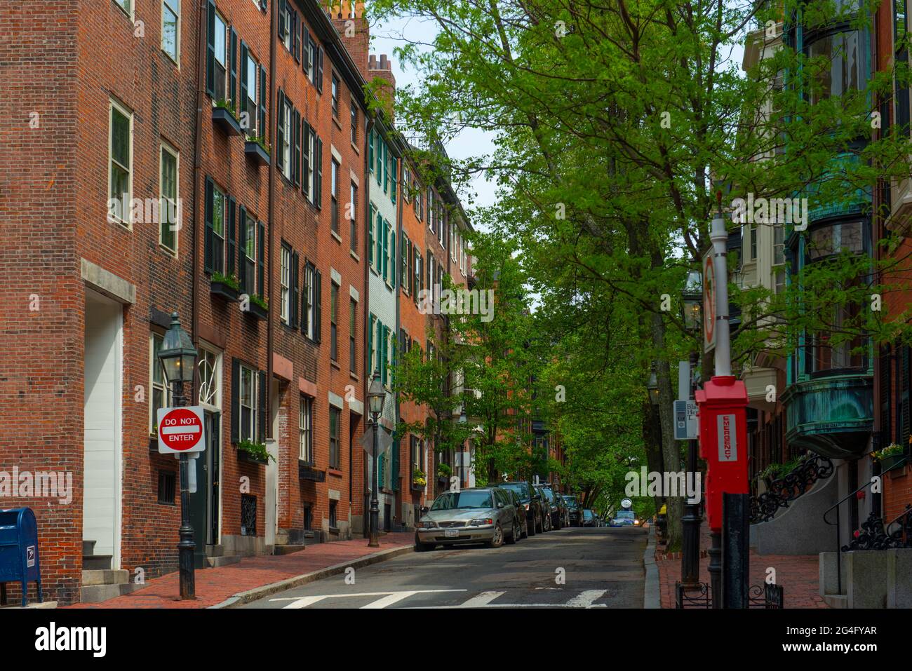 Historic Buildings at 63 Pinckney Street at Anderson Street on Beacon