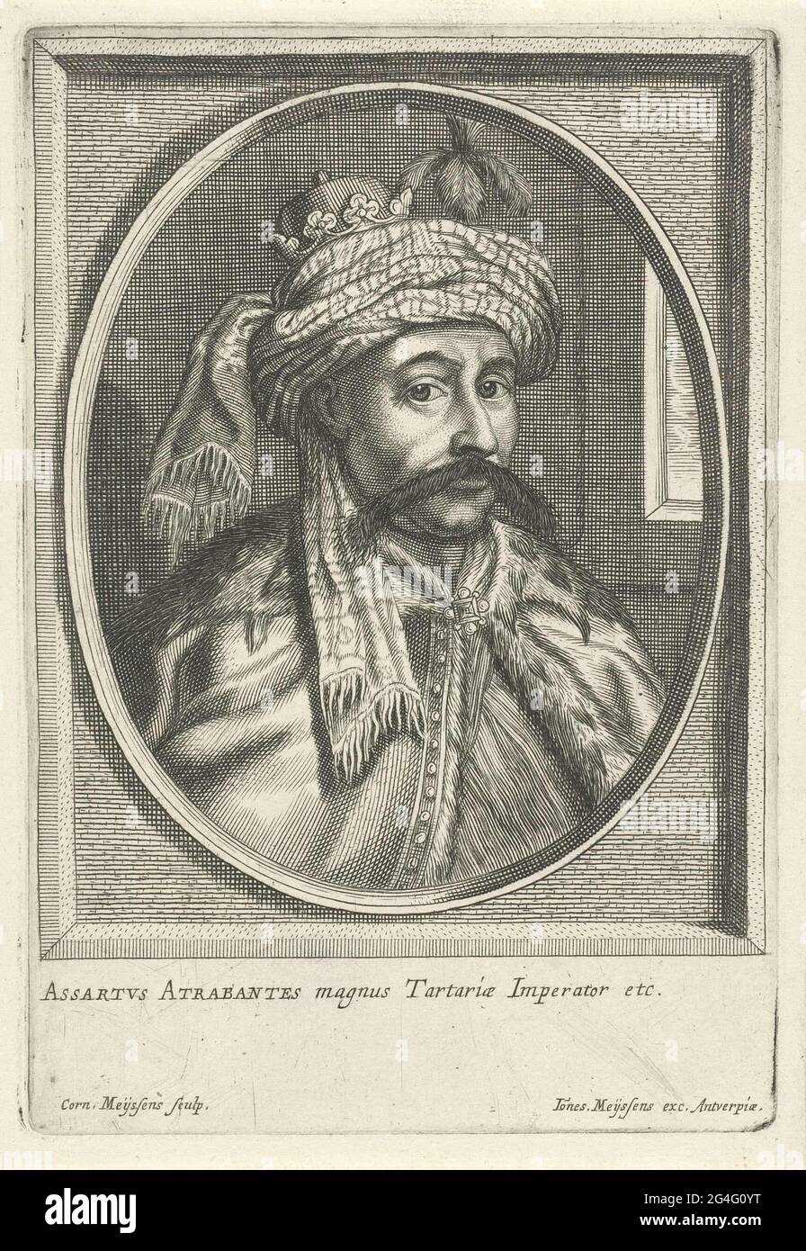 . Portrait of AssArtus Attrabantes, can of tatars. At the bottom of the ...