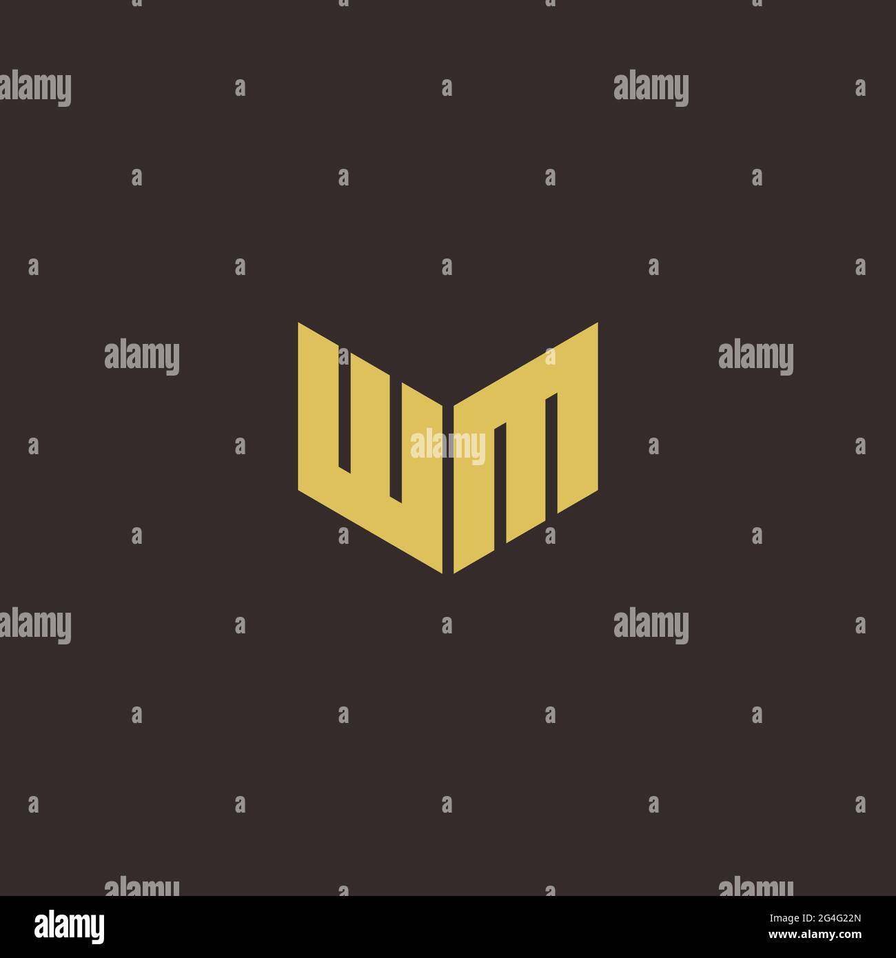Logo Letter Initial Logo Designs Template with Gold and Black ...