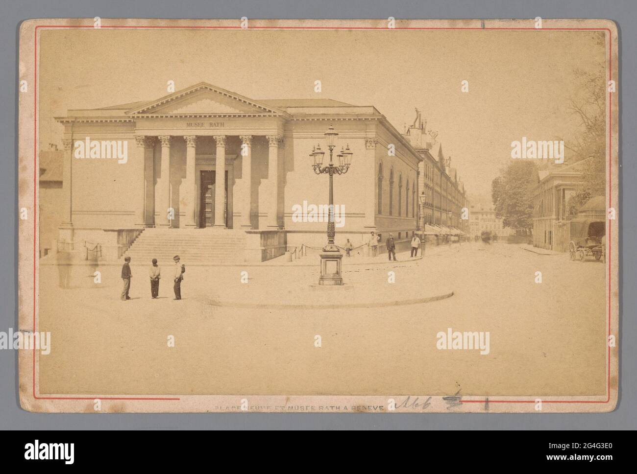 View of Place Neuve and Musée Rath in Geneva; Place Neuve et Musee Rath ...