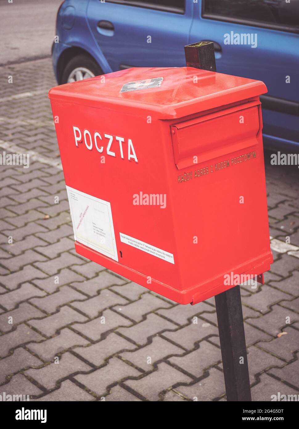 POZNAN, POLAND - Oct 17, 2016: Red Poczta Polska mail box in the city Stock  Photo - Alamy