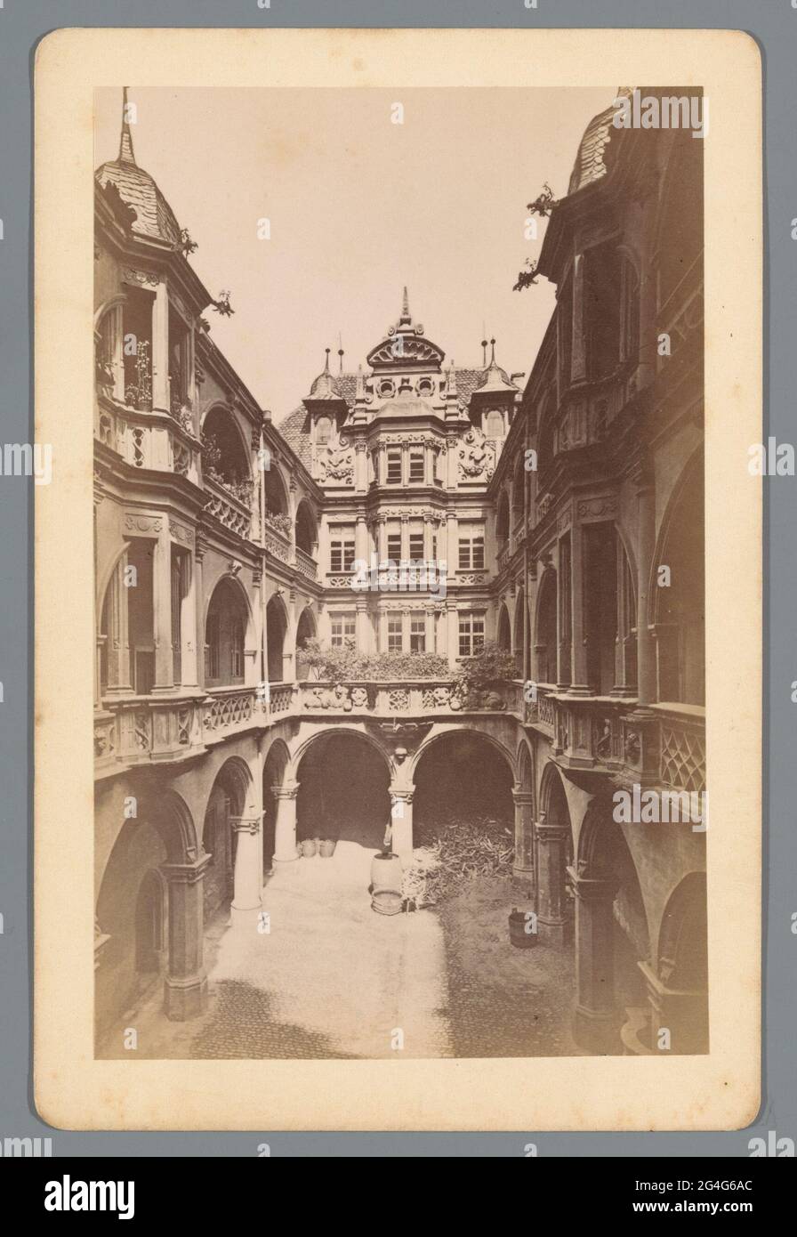 Courtyard of the Pellerhaus in Nuremberg; Court im peller'schen Hause; Nürnberg. . Stock Photo