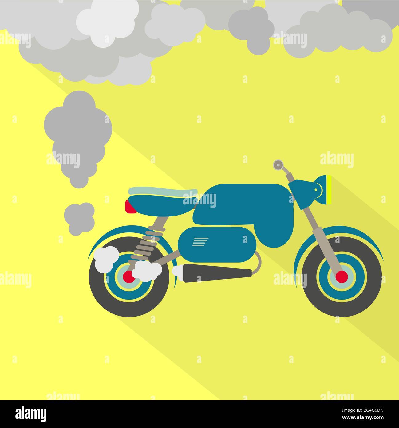Motorbike exhaust smoke Stock Vector Images Alamy