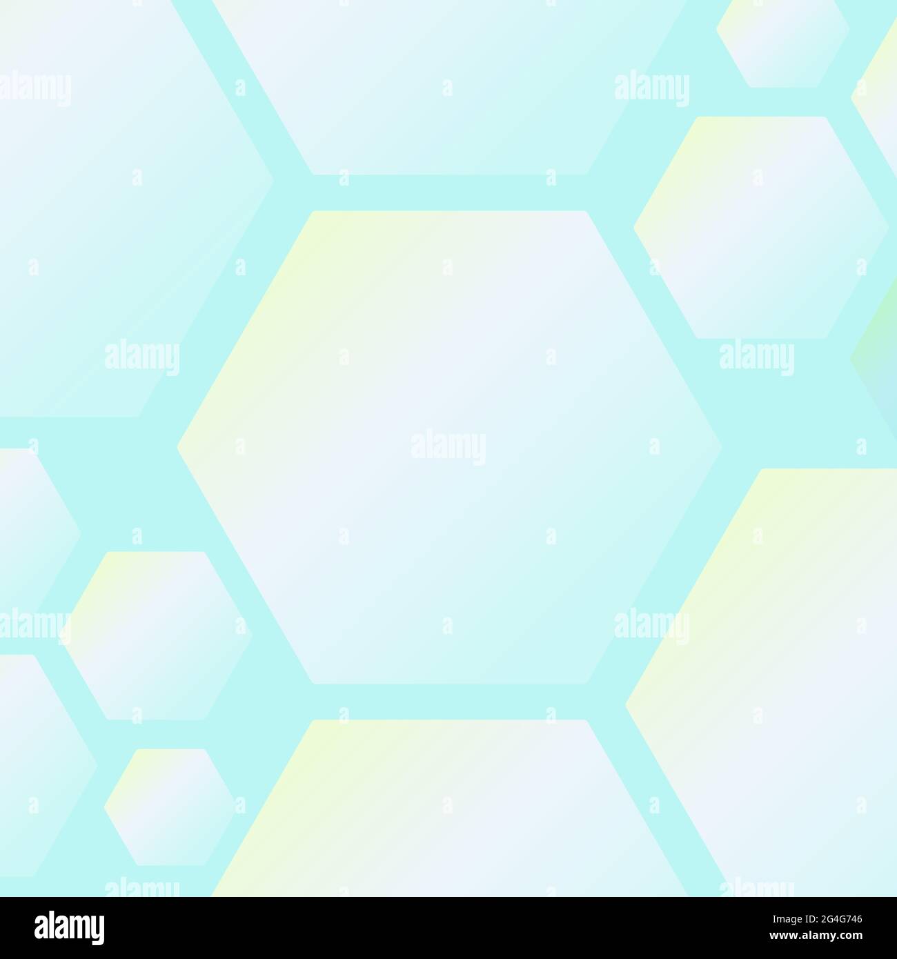 Abstract geometric background. Gradient hexagon shapes. Vector illustration, flat design Stock Vector