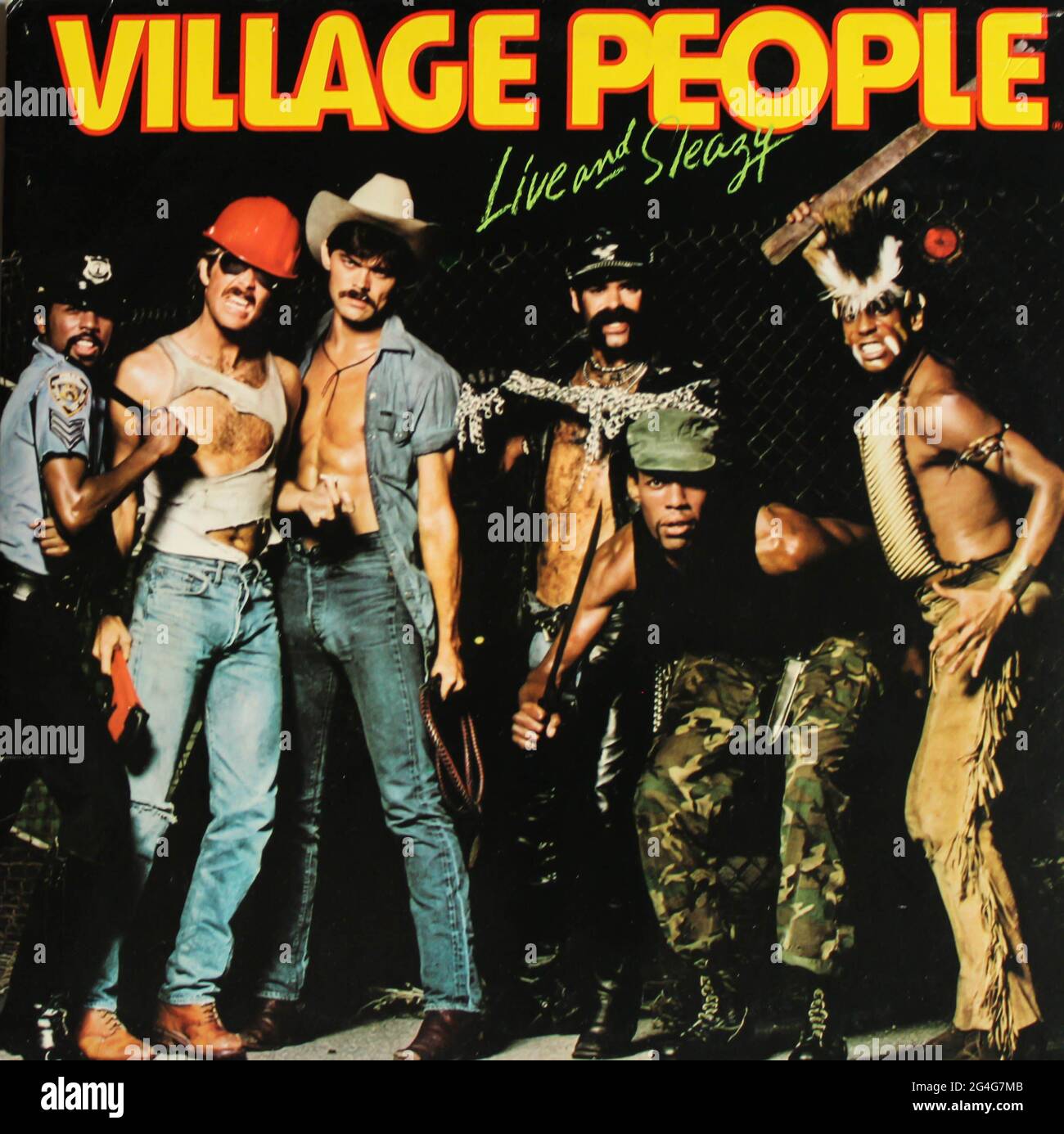 Disco Funk And Soul Band The Village People Music Album On Vinyl Record Lp Disc Titled Live And Sleazy Album Cover Stock Photo Alamy Disco Funk And Soul Band The Village People Music Album On Vinyl Record Lp Disc Titled Live And Sleazy Album Cover Stock Photo Alamy