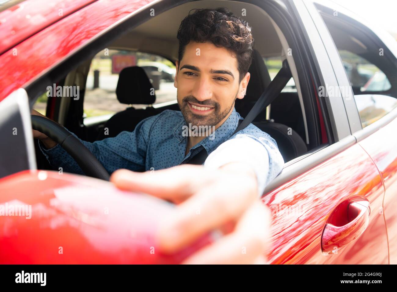 Rear view wing mirror hi-res stock photography and images - Alamy
