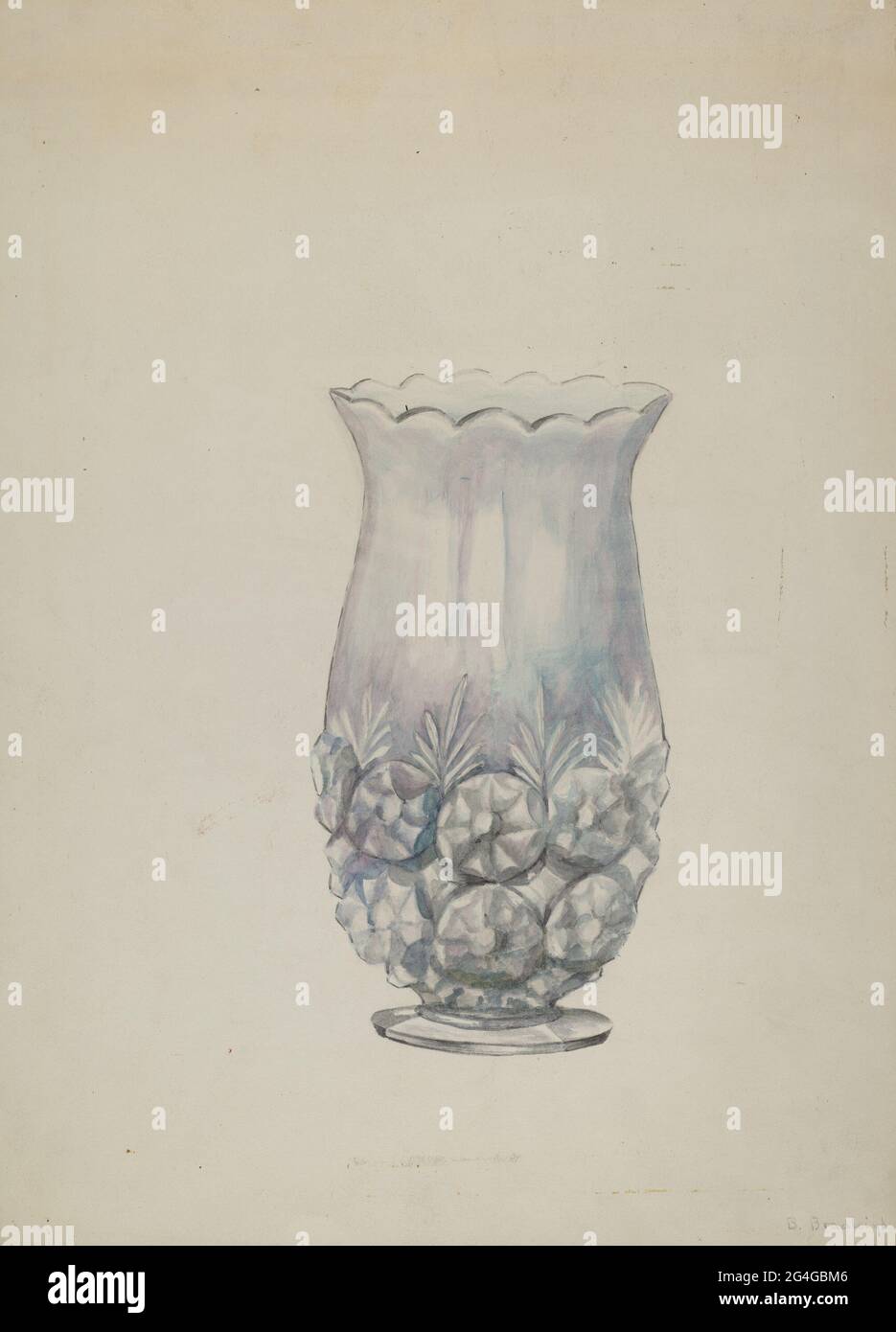 Glass Celery Dish, c. 1937 Stock Photo Alamy