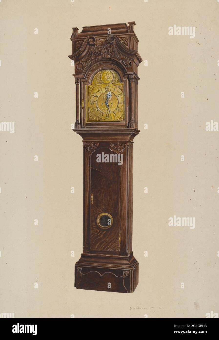 Grandfather Clock, c. 1939. Stock Photo