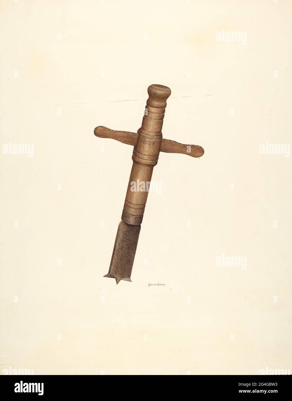 Hill Old Colony Auger, c. 1938 Stock Photo Alamy