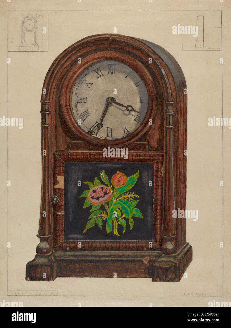 Wooden mantle clock hi-res stock photography and images - Alamy