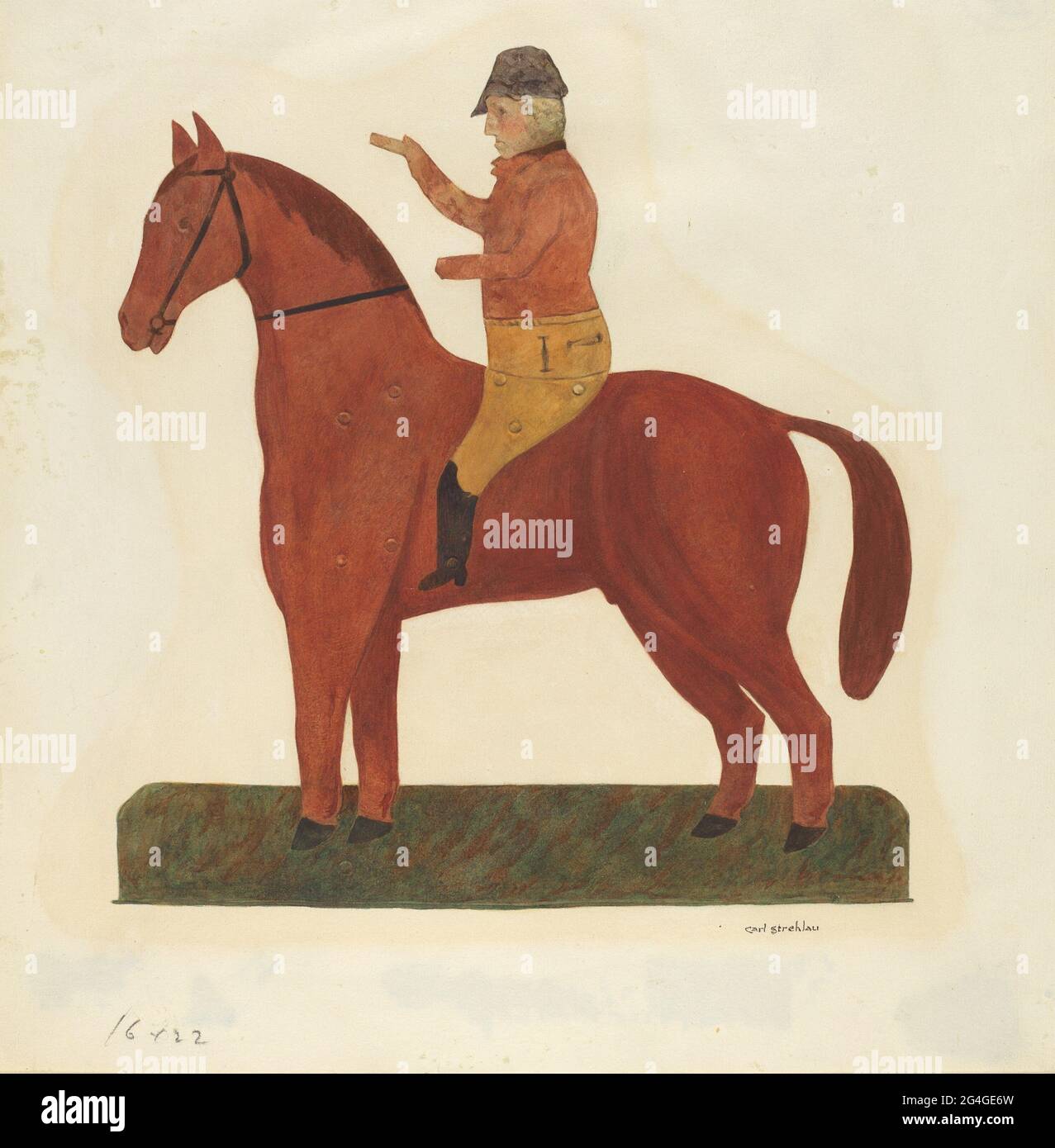 Weather vane horse rider design hi-res stock photography and images - Alamy