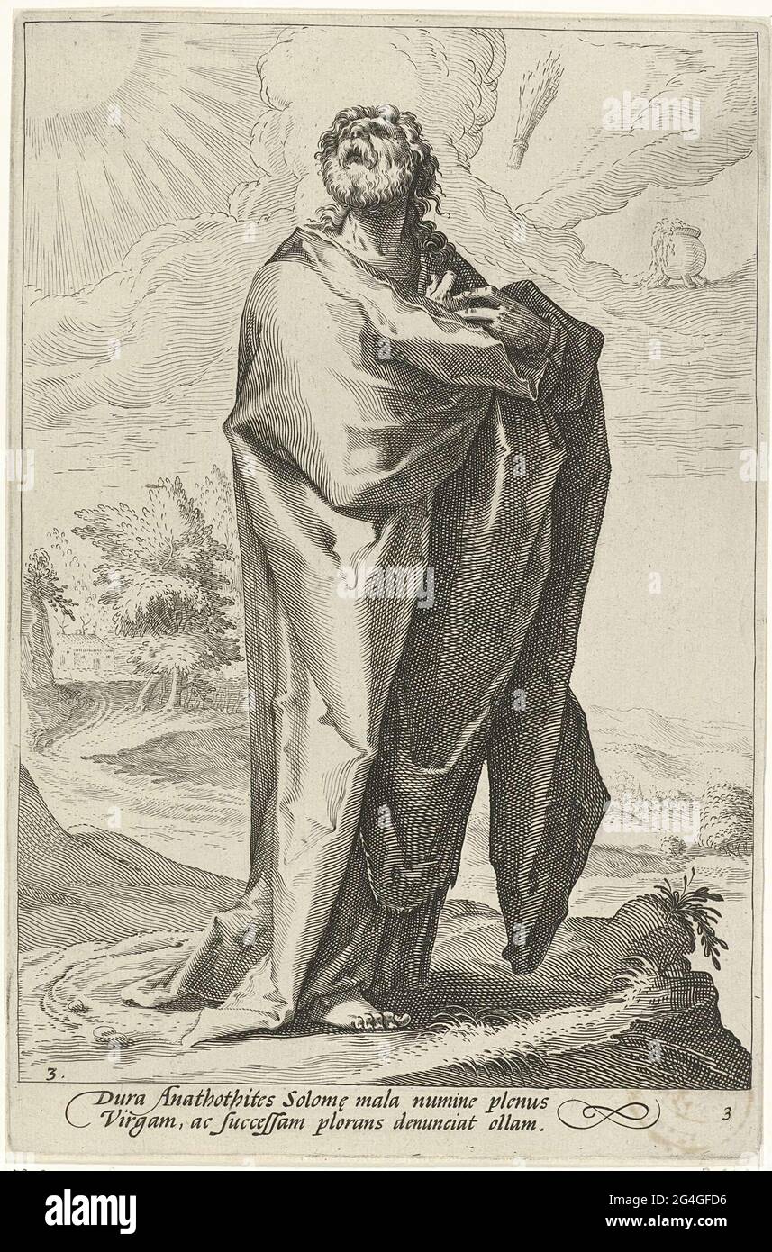 The Prophet Jeremiah Looking Up Third Print From The Series Of The