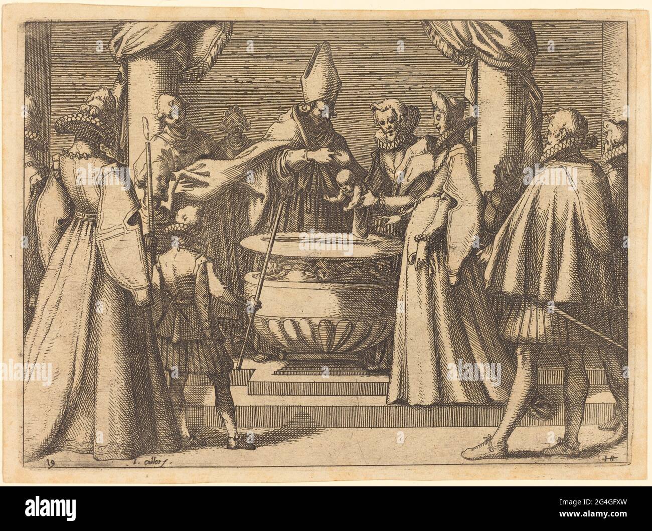 Baptism of the Prince of Spain, 1612 Stock Photo Alamy