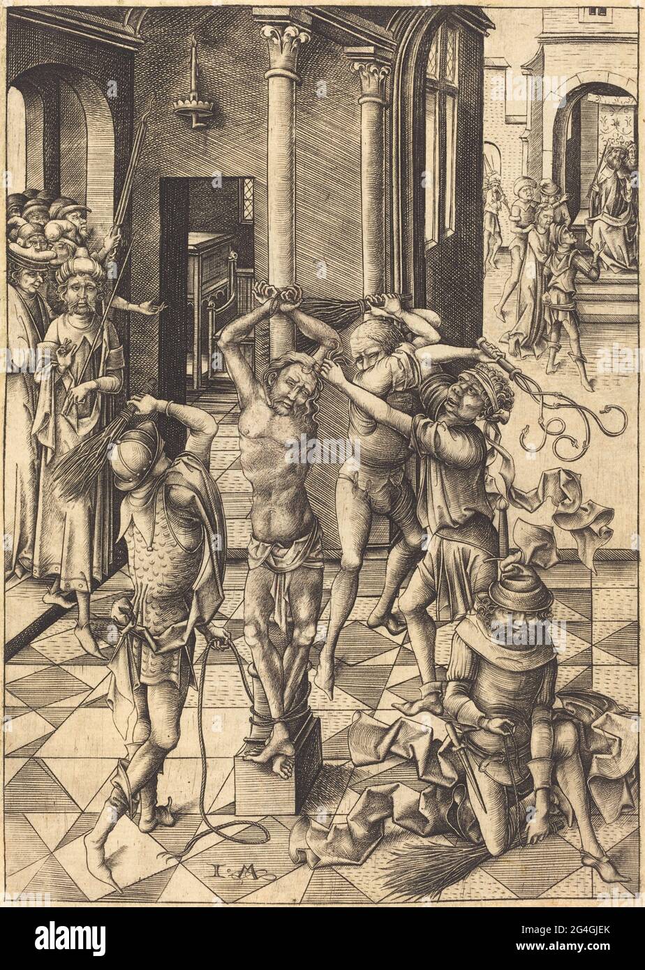 The Flagellation, c. 1480. Stock Photo
