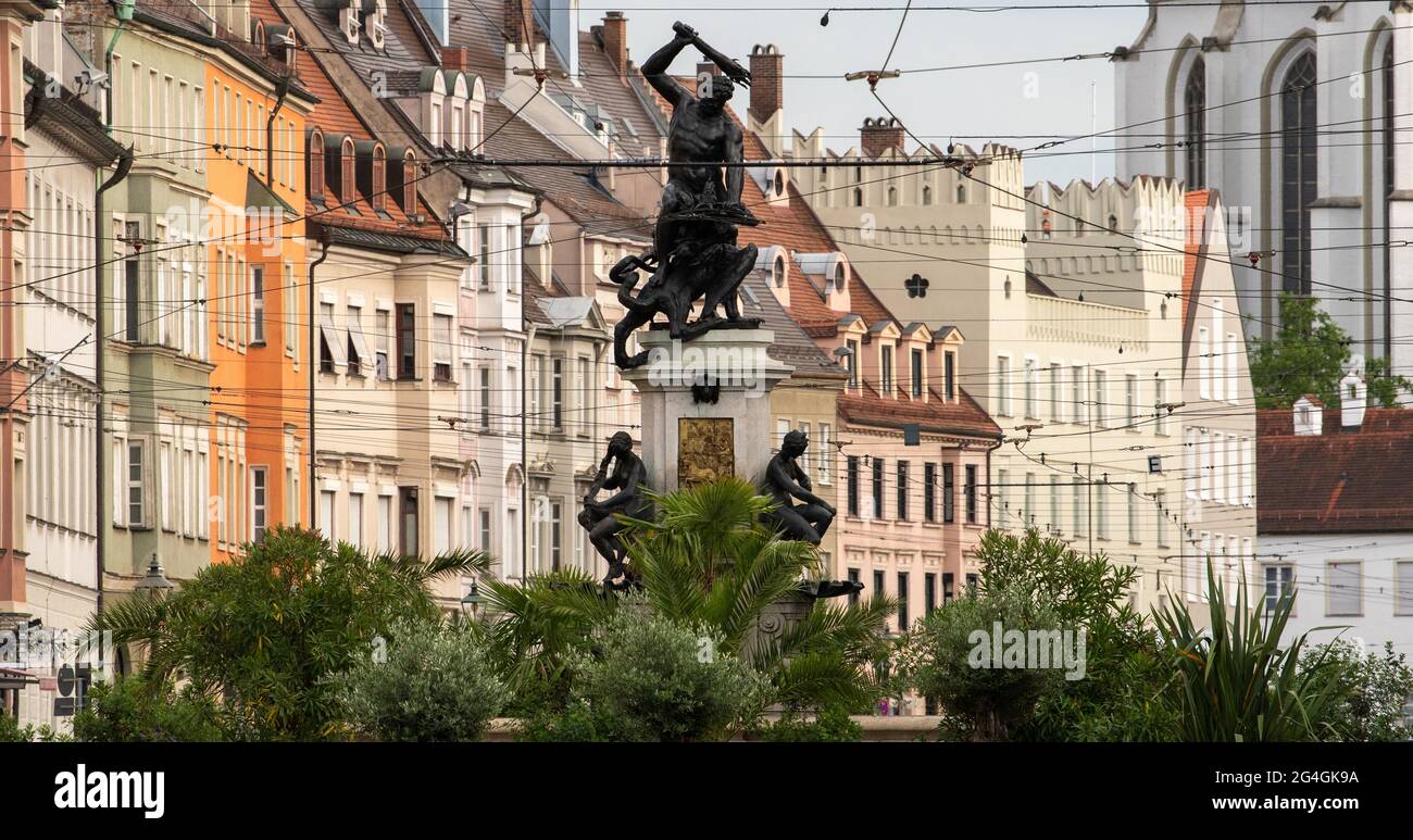 Maximilianstrasse of augsburg hi-res stock photography and