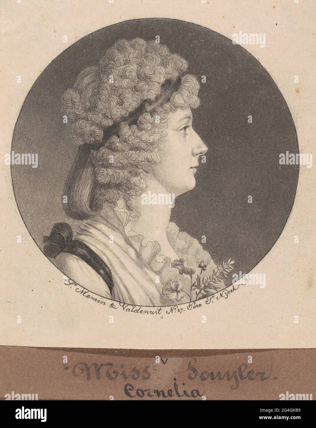 Cornelia Schuyler Morton, 1797. Stock Photo