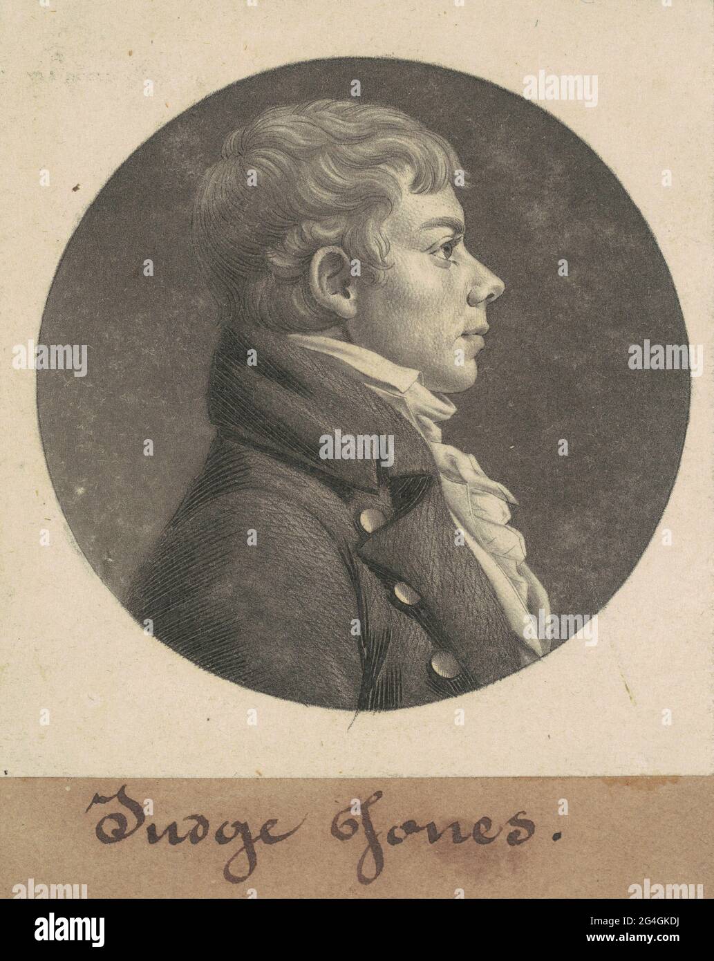 Walter Jones, 1805. Stock Photo