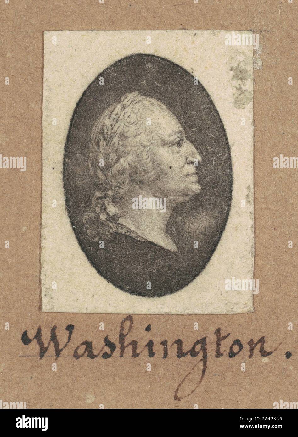 George Washington, c. 1800. Stock Photo