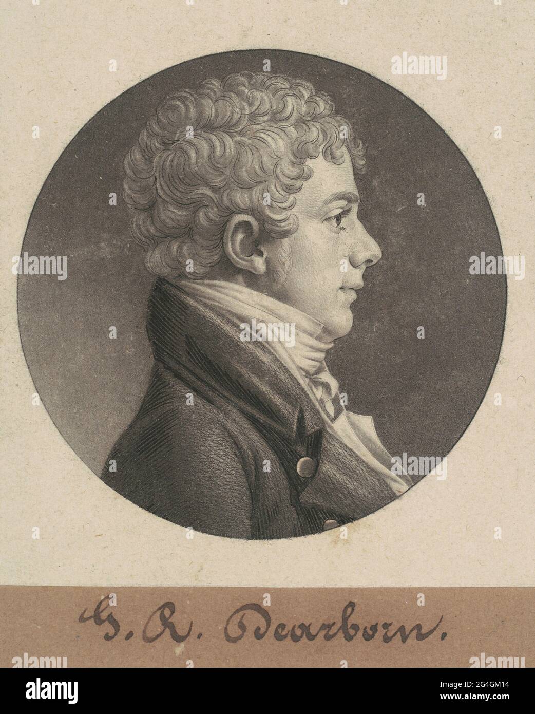 George Raleigh Dearborn, 1806. Stock Photo