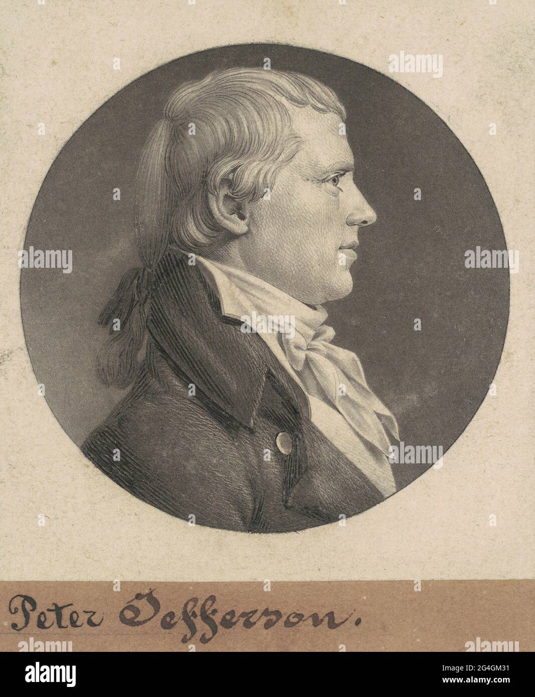 George Jefferson, Jr., 1808. Stock Photo