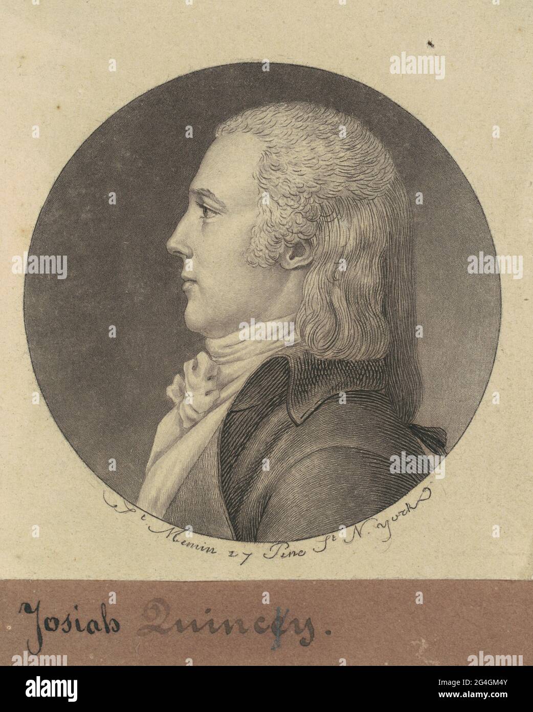 Josiah Quincy, 1796-1797. Stock Photo