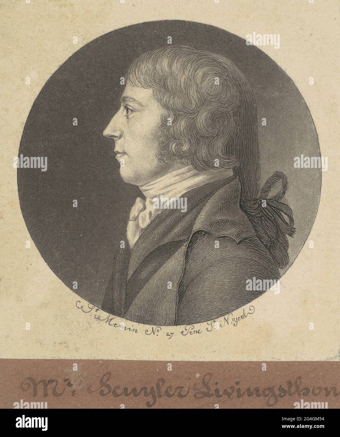 Peter Schuyler Livingston, 1797. Stock Photo