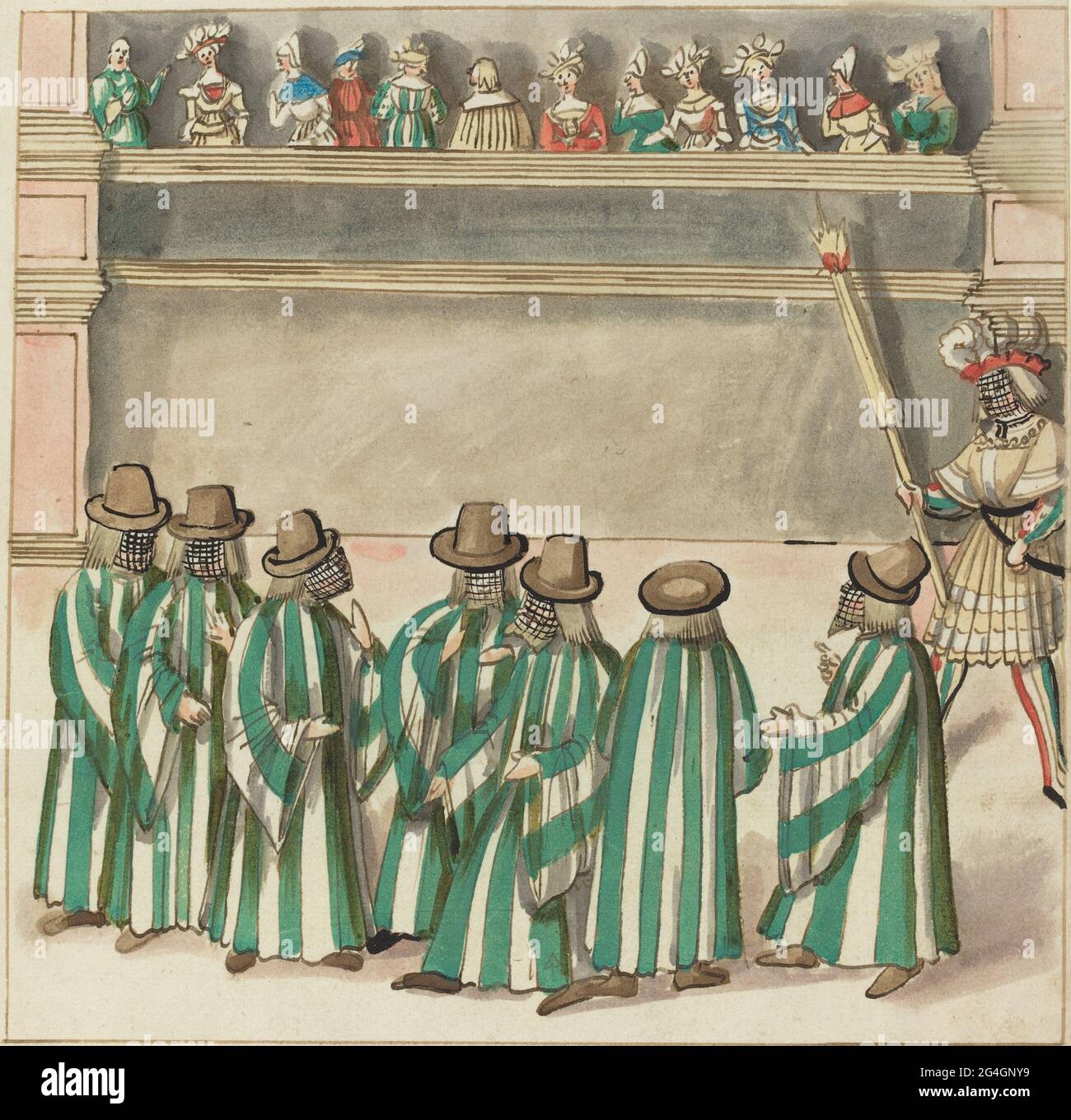 Masquerade, c. 1515 Stock Photo Alamy