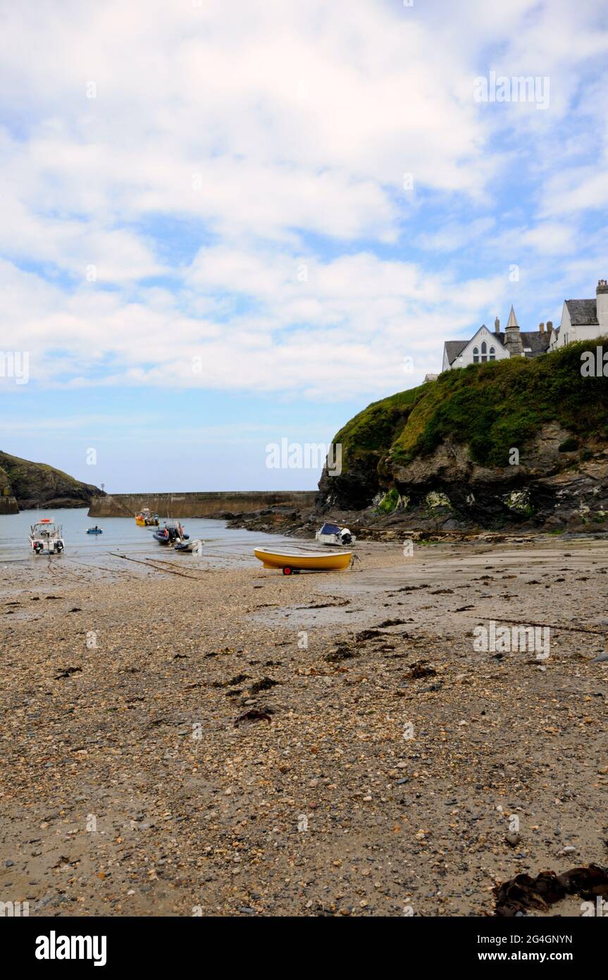 Port Isaac Harbour in North Cornwall Stock Photo Alamy