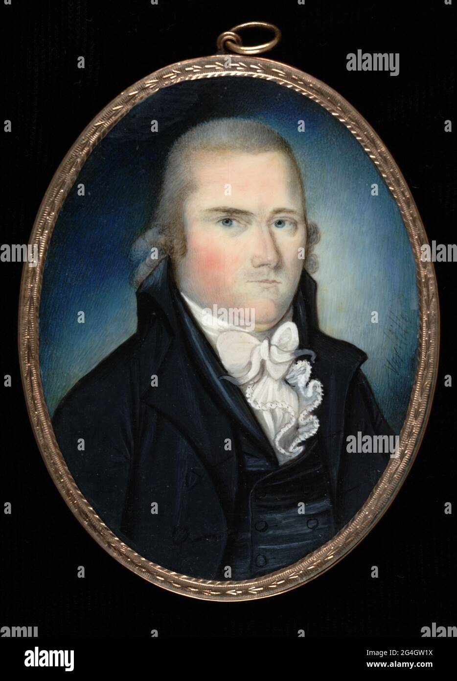 Captain Robert Lillibridge, ca. 1795. Stock Photo