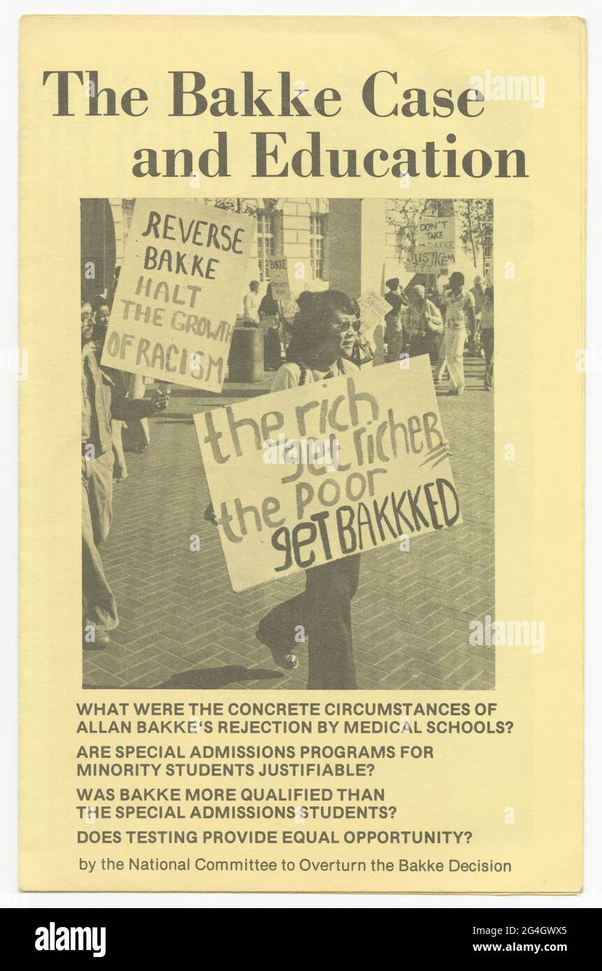 Regent of the university of on sale california v bakke