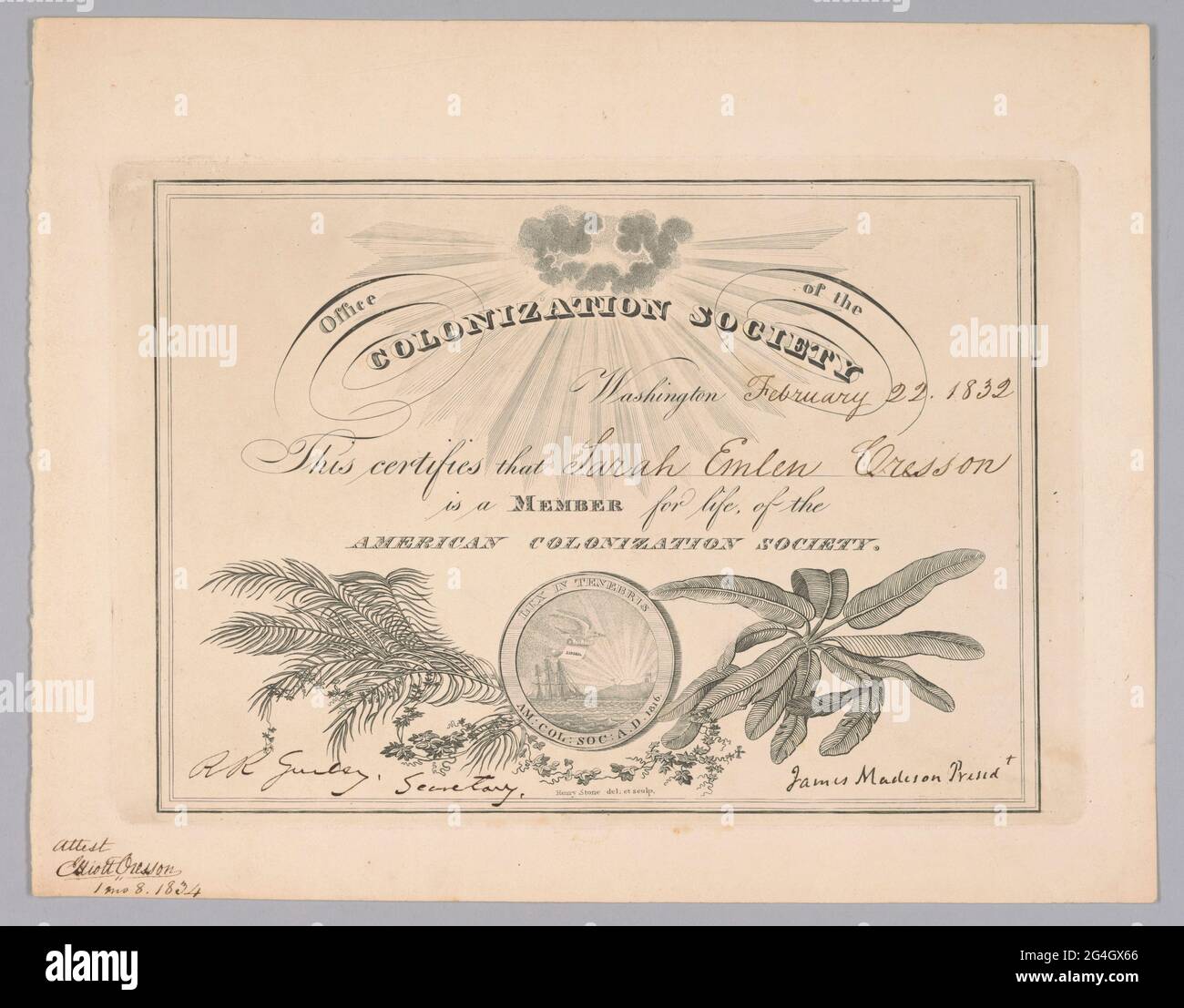 Colonization society hi-res stock photography and images - Alamy
