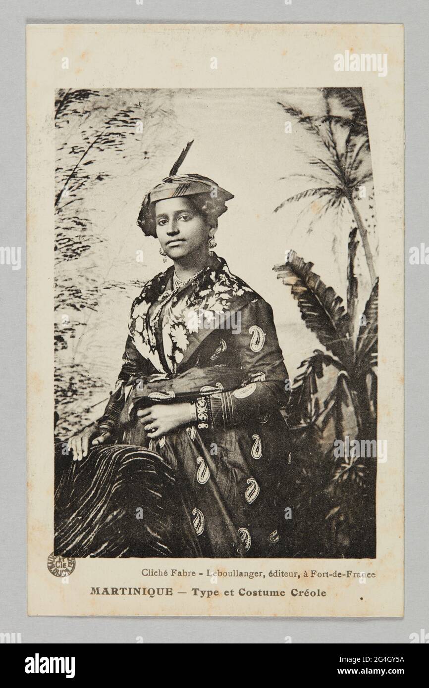 Creole woman in national costume- Martinique Types and Views - PICRYL -  Public Domain Media Search Engine Public Domain Search