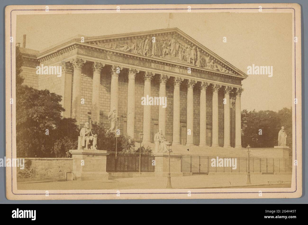 Facade of the Palais Bourbon in Paris Stock Photo - Alamy