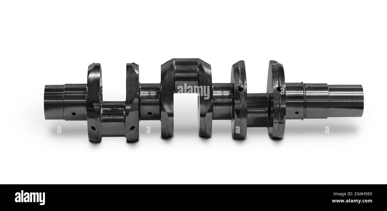 engine crankshaft car isolated on white background with shadows