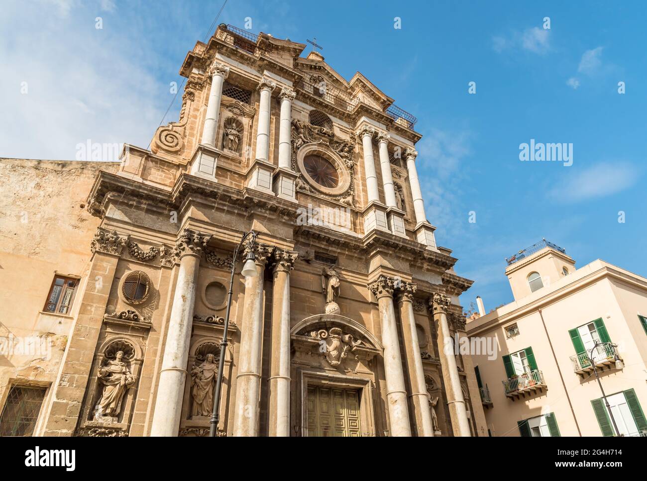 Parish Church of Santa Maria della Pieta in Palermo, Sicily, Italy Stock Photo