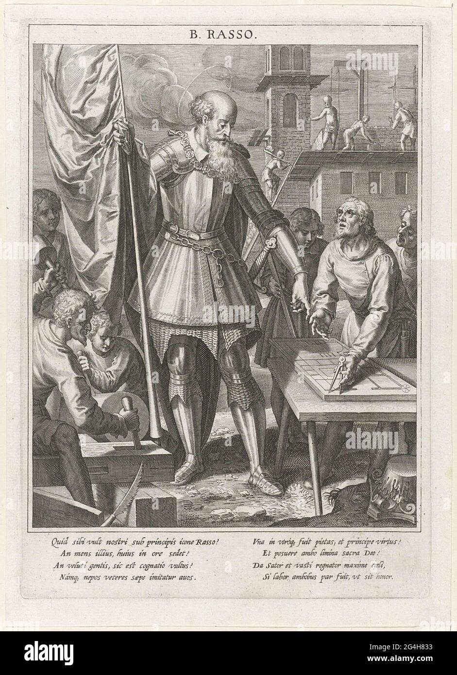 . In the foreground Hearted H. Count Rasso of Diessen-Andechs in ...