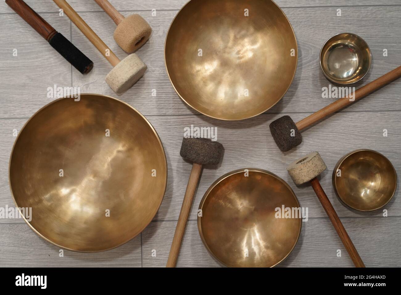 Gong yoga close up on instruments for sound relaxation and meditation Stock  Photo - Alamy