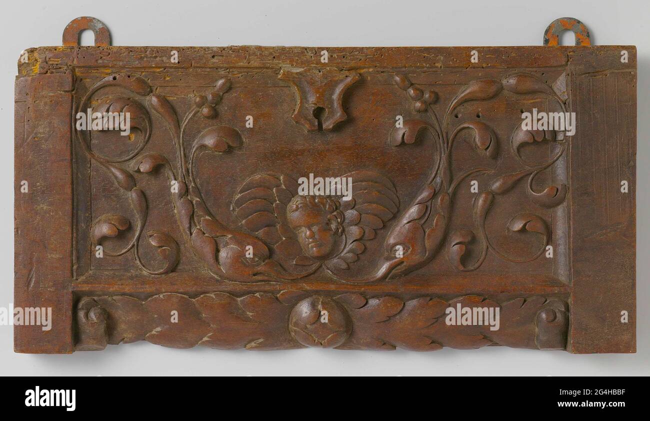 . Panel made of walnut (from a cupboard?), Inserted into relief with a ...