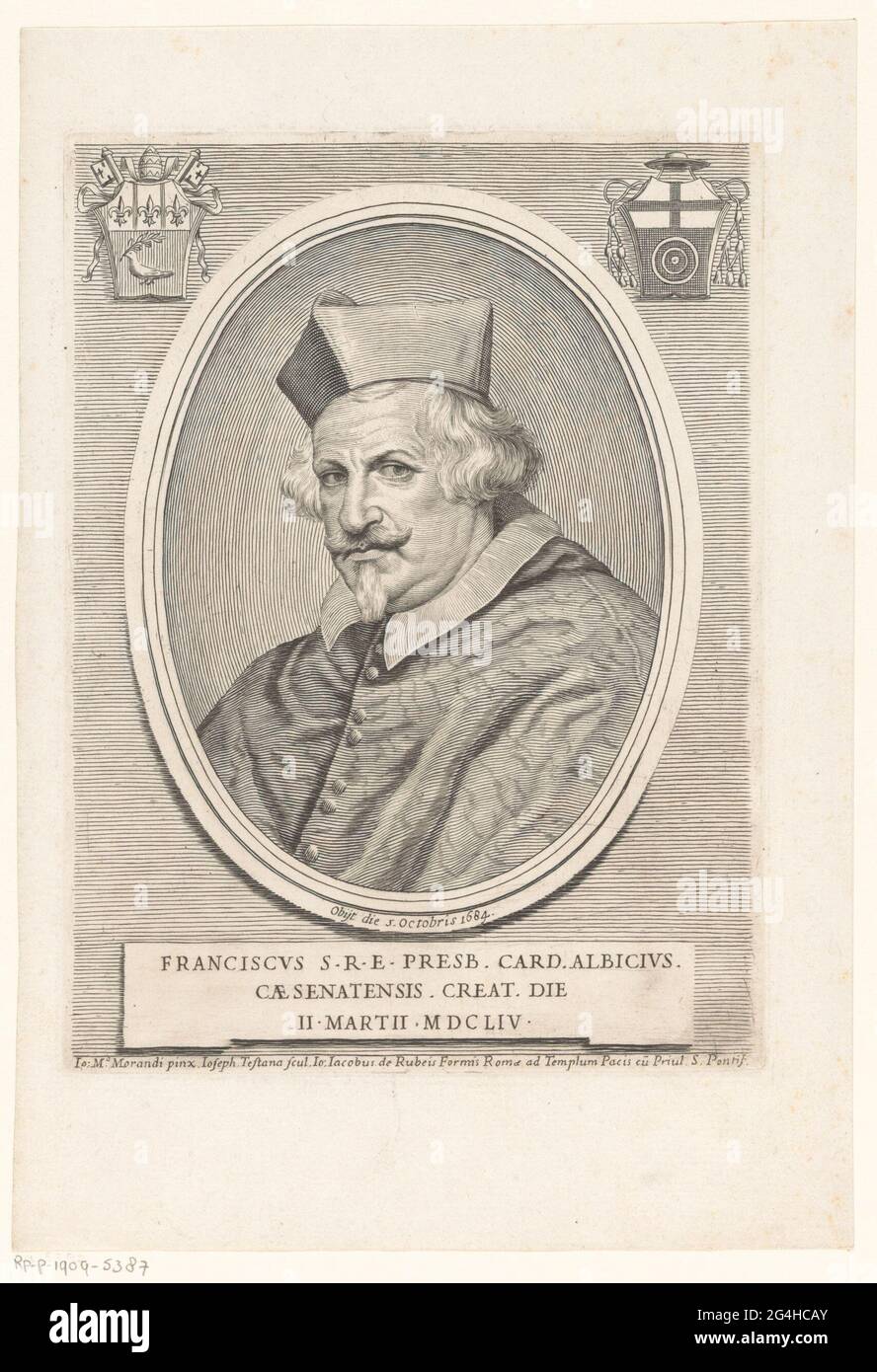 Portrait of Cardinal Francesco Portraits of cardinals with two