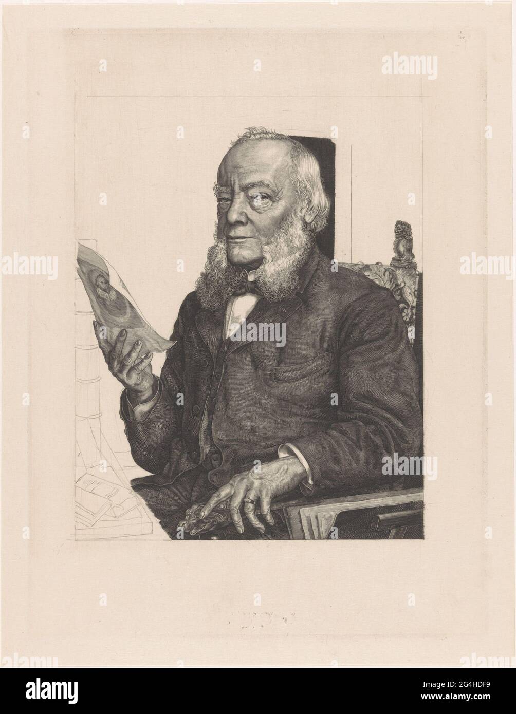 Portrait of Dirk Christiaan Meijer. Portrait of the archaeological